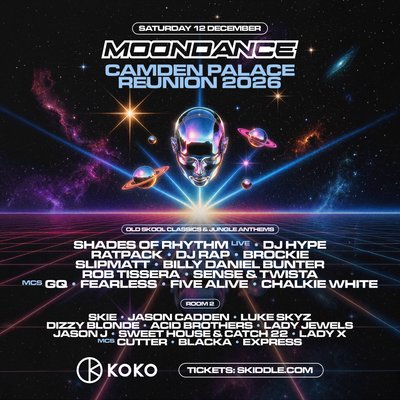 Moondance Camden Palace Reunion event artwork